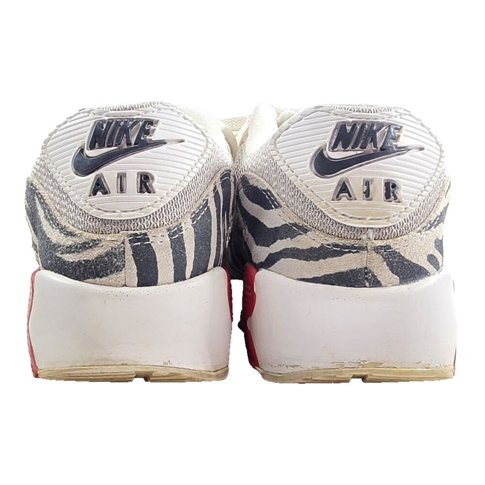 NIKE AIR MAX 90 USED SIZE 6.5Y TUNNEL WALK LIGHT IRON ORE RED BLACK DZ4839-001 - Picture 3 of 9